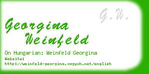 georgina weinfeld business card